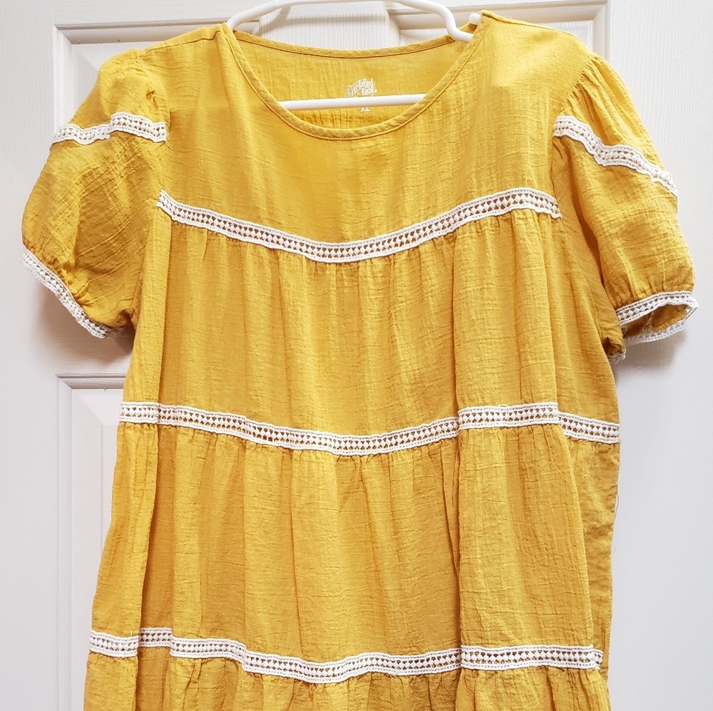 Yellow blouse